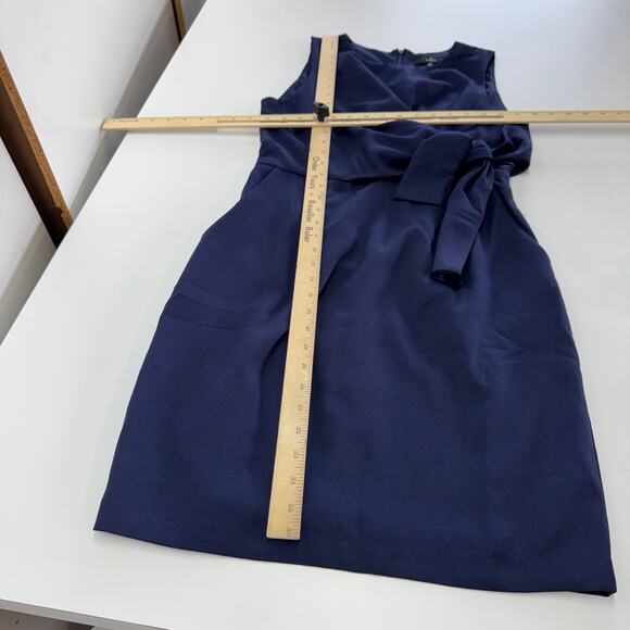 Lulus Dress Women Medium Blue Zealous Love Tie Front Mini Knotted Detail Pockets - Picture 12 of 12